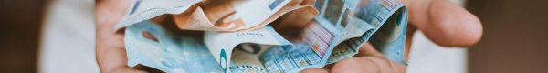 two Euro banknotes